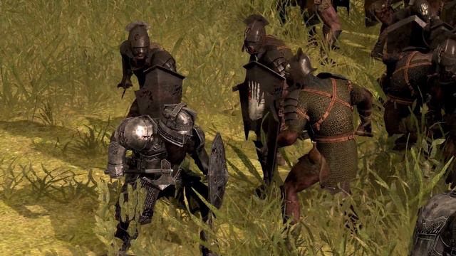 2,500 Uruk-Hi Infantry Vs 2,500 Dwarves Axe Man | Total War Attila | Rise Of Mordor