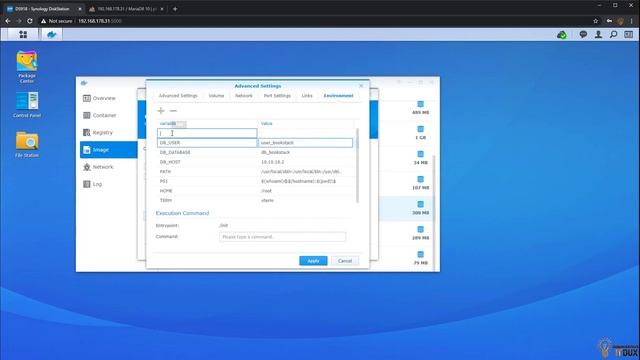 How to install Bookstack on docker Synology