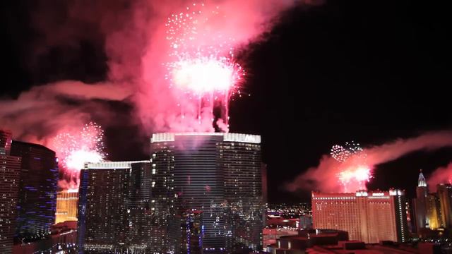 Composer "Masha and the Bear" 2012 New Year Las Vegas firework