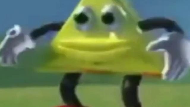 жёлтый треугольник танцует