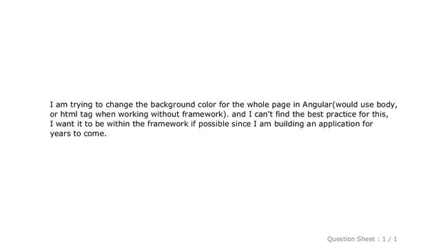 CSS : How to change whole page background-color in Angular
