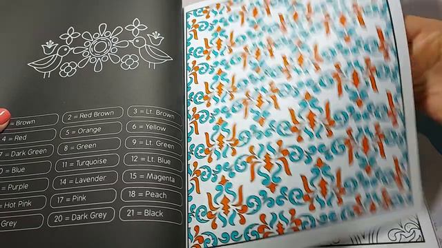 Обзор раскраски 50 Gorgeus Patterns Color By Number. #pattern #раскраски #coloring 🥰💖💋