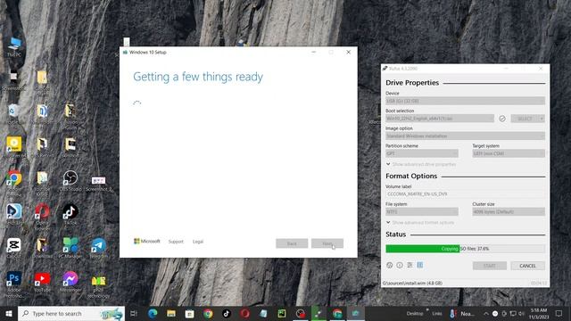 windows install bootable pendrive
