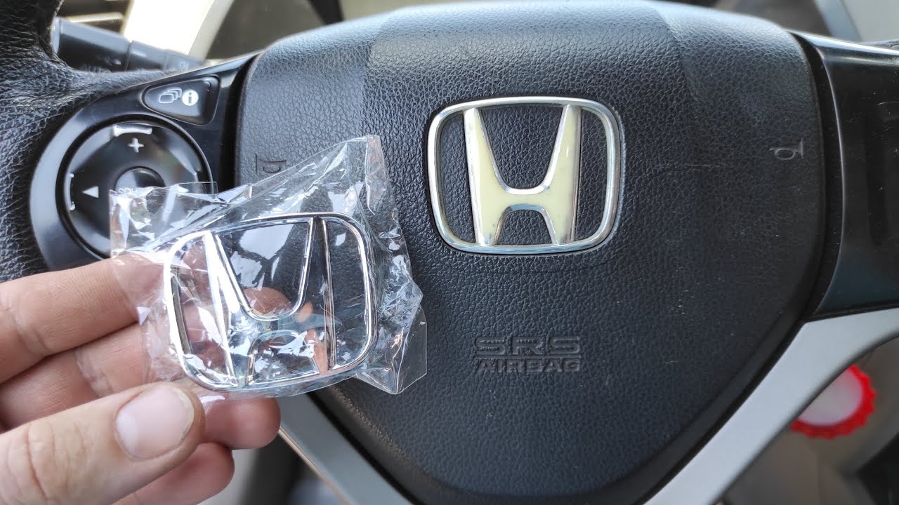 Замена значка в руле Honda Civic 9