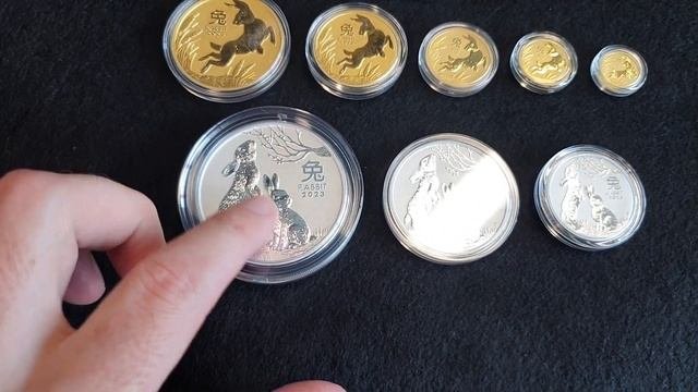 The 2023 Perth Mint Lunar Rabbit Range