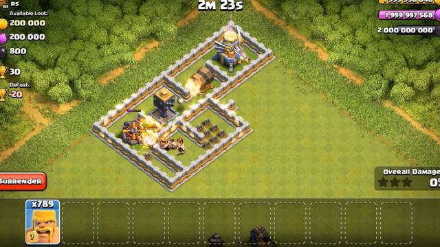 X1000 Barbarians VS Crusher | Roaster | Giant Cannon | Eagle Artillery | Clash Of Clans