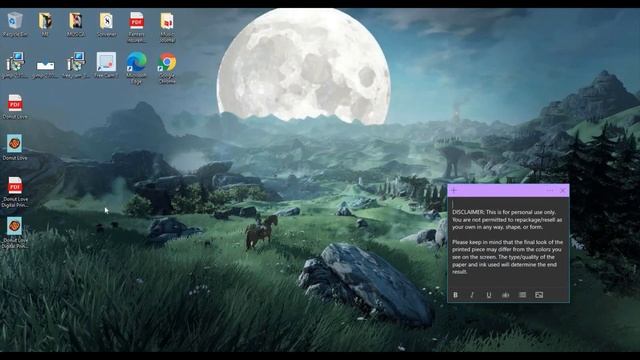 Donut Love - Digital Print - Time-Lapse Using Canva, GIMP, and Creative Fabrica | Solei'z Creations
