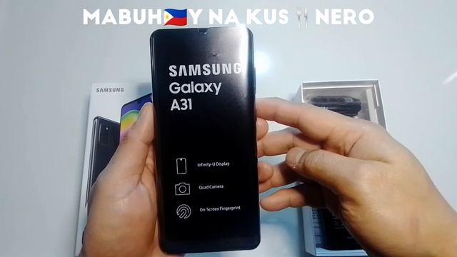 SAMSUNG GALAXY A31 FIRST UNBOXING @ IMPRESSION TAGALOG BUHAY OFW BUDGET PHONE