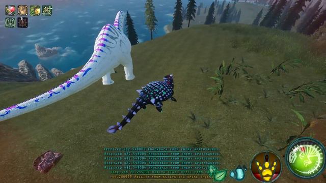 Beasts of bermuda: Saichania VS Apatosaurus