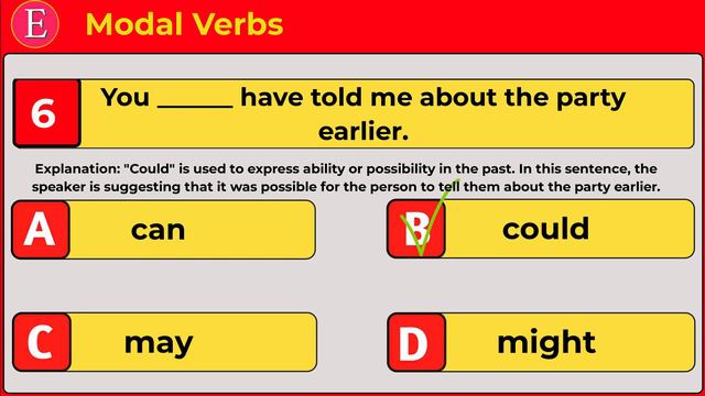 Modal Verbs Quiz #2: Can You fill The Gaps Correctly? English Grammar Test!