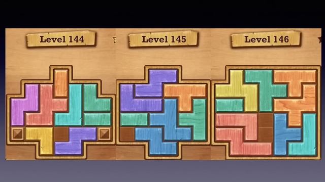 Wood Block Puzzle Walkthrough Solutions Level 141-150
