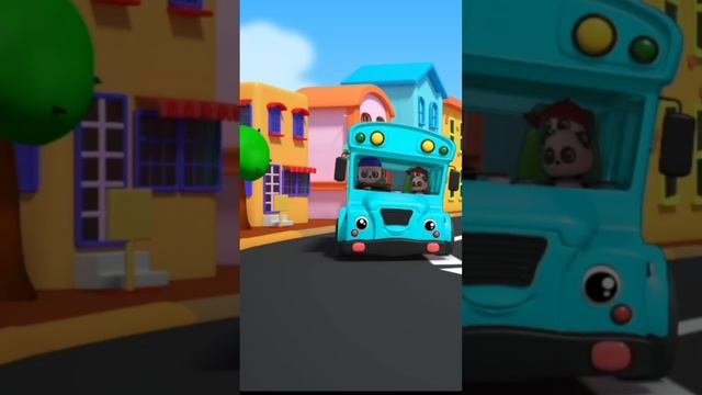 Wheels On The Bus Sky Blue Bus shorts vehicles carsandtrucks