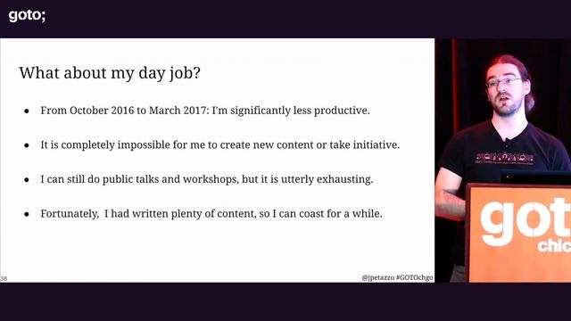 Depression and Burnout: the Hardest Refactor I’ve ever done • Jérôme Petazzoni • GOTO 2019