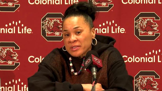 Dawn Staley post game vs. Mizzou