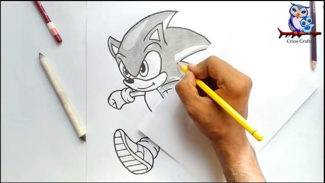 How to Draw Sonic Sketch - Sonic the Hedgehog 3