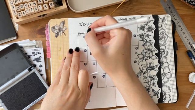 Оформление ежедневника на Июль 2023/Современный винтаж/BULLET JOURNAL