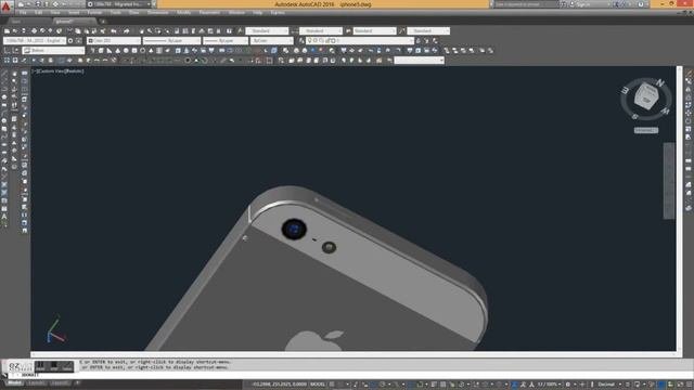Iphone 5 3D Model AutoCAD Real Size Dimensions