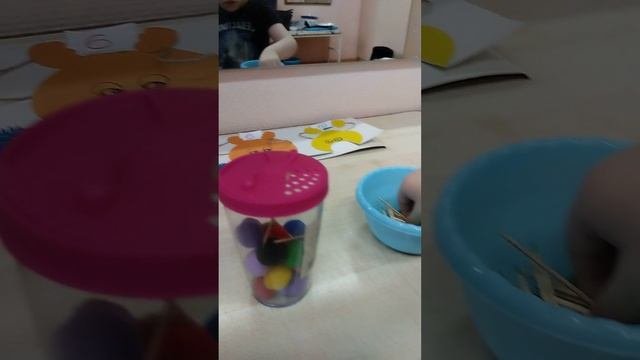 Развиваем выдох, играем в игры М. Монтессори