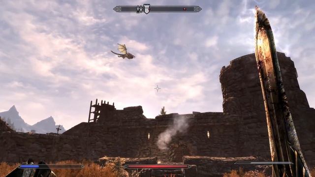 Skyrim Short! Dragon Slaying (Noble 2k HD textures+ magic overhaul)