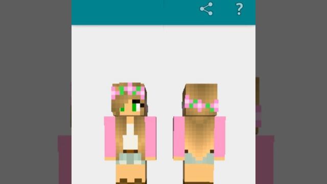 Some cute minecraft cute girl skins