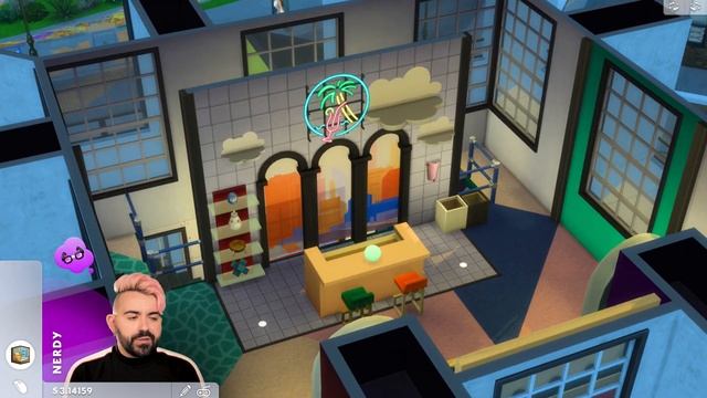 1980s Memphis Design Meets TikTok in The Sims 4 Pastel Pop Kit - Review and Build NoCC