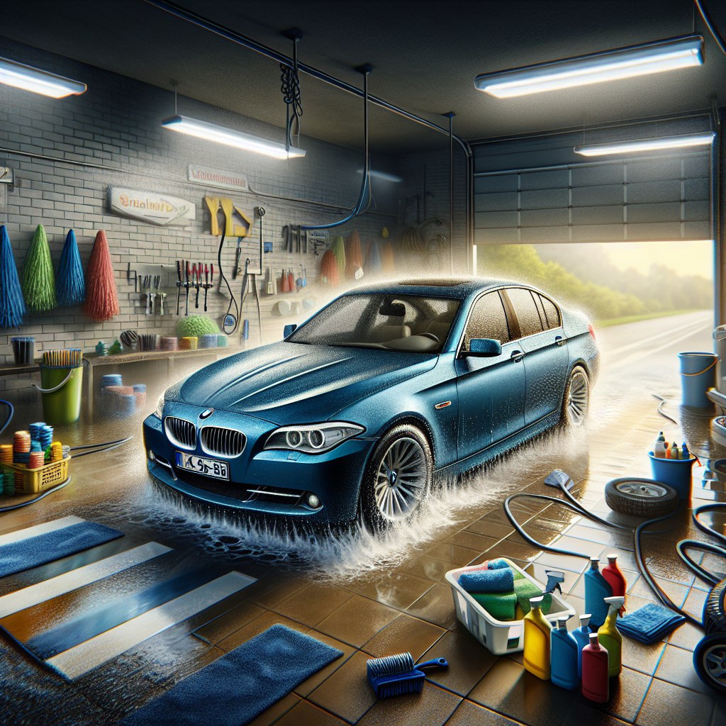 Химчистка деталей разобранного салона BMW