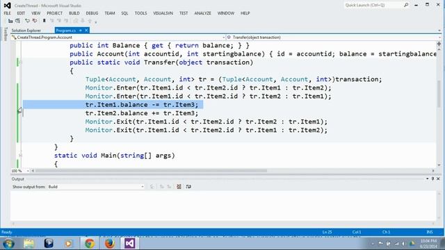 C# Multi Threading Session 11 (Synchronization using Monitor)
