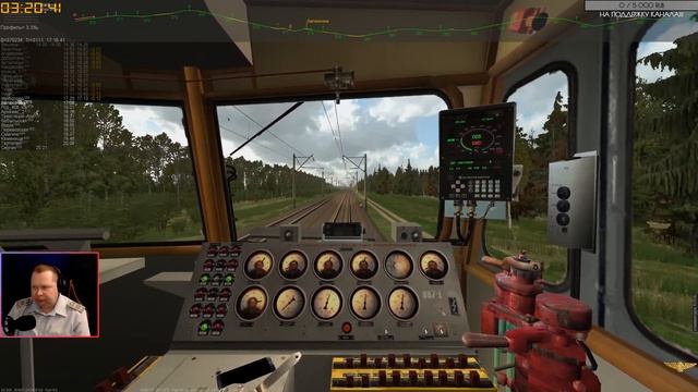 ??ZDSimulator?[ Грузовой поезд №2664 по участку Вековка - Сергач ] 12.08.2022 13:00мск.