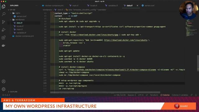 AWS & Terraform: Wordpress Infrastructure with Docker in EC2 and Aurora Serverless