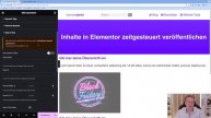 Zeitgesteuerte Website-Inhalte mit Elementor gratis planen