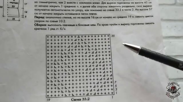 Топ спицами с ажурной кокеткой //Расчеты вязания//Экспресс МК