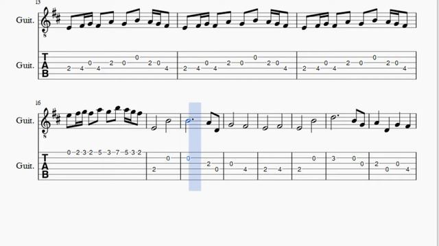 Guitar Tab: How to play Fairy Tail Main Theme by Yasuharu Takanashi