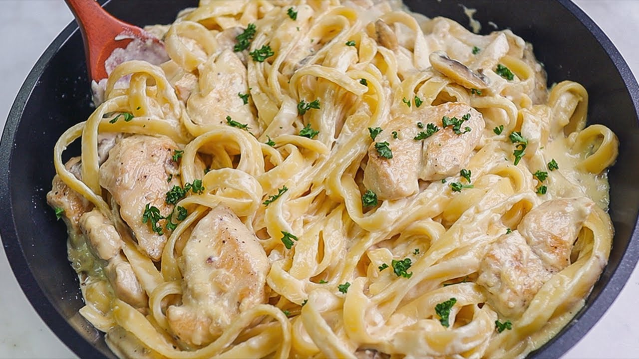 Я никогда не ел такой вкусной пасты! Куриный феттучини!