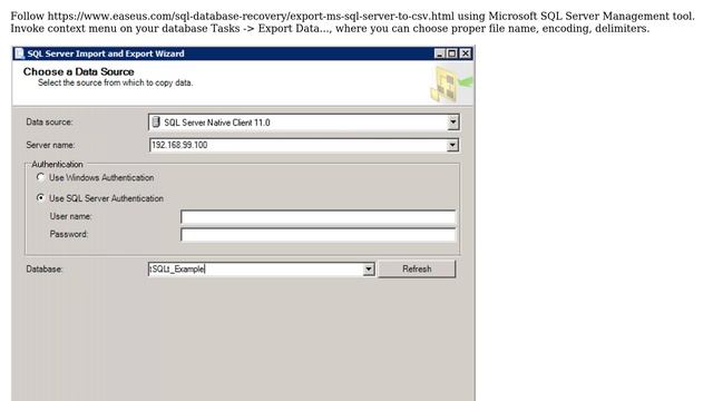 Databases: How to Export MS SQL DB from Docker-Linux to Access format?
