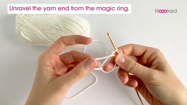 Hoooked Tutorial - How to Make a Magic Ring for crocheting Amigurumis
