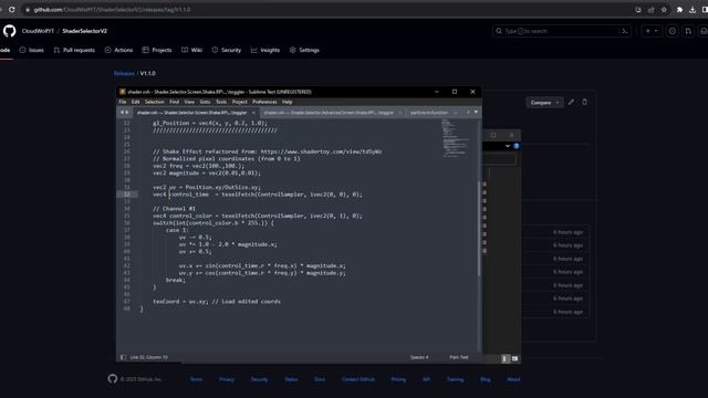 Screen Shake Effect with Vanilla Shaders in Minecraft
