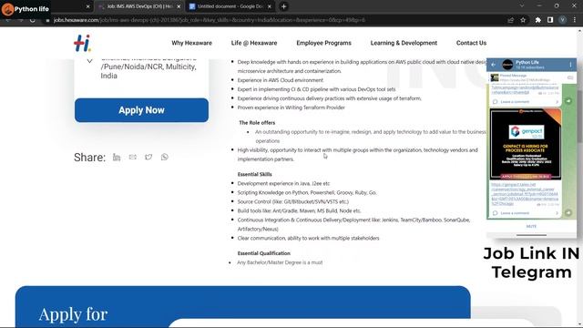 Hexaware DevOps and Java 2023 batch | IT Job Notifications