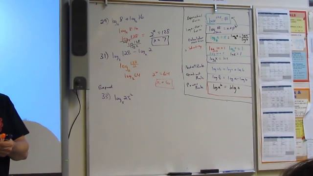 MTS Alg2 Ch4 3 pg 300 problems 29 33 using Log Properties condensing and solving