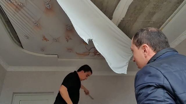 натяжной потолок хонка мадирдаги ишимиз
