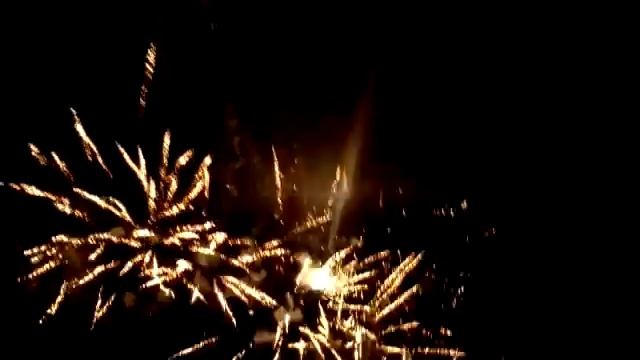 The Suns - after game fireworks