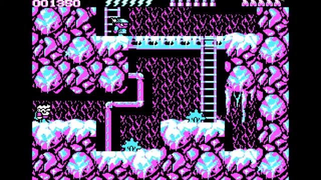 Rick Dangerous 2 - Gameplay on MS-DOS - Version Video CGA (Color Graphics Adapter)