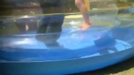 Надувной батут с мячами в супермаркетах "Радуга детства"