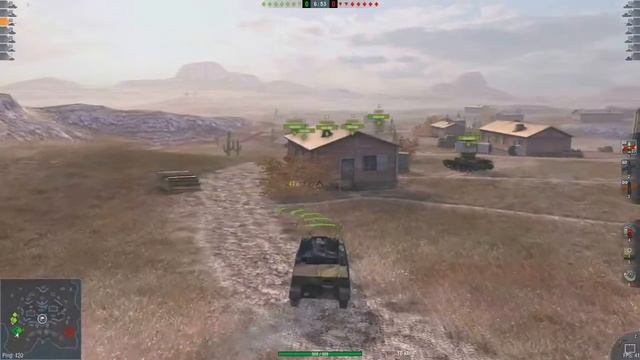 сравнение немецкого танка Marder II 4 уровня на WoT Client и WoT Blitz
