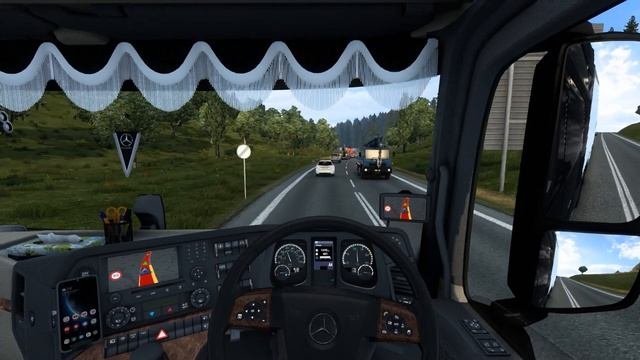 Euro Truck Simulator 2 1.45 | Mercedes-Benz Actros & Double Decker Trailer | UK Driving