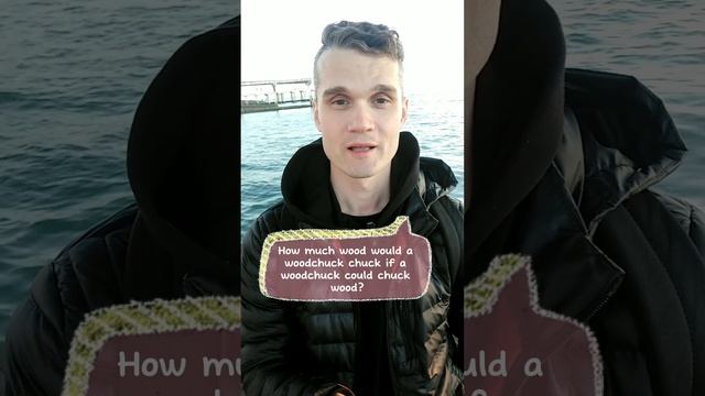 Tongue twister (woodchuck) - скороговорка на английском