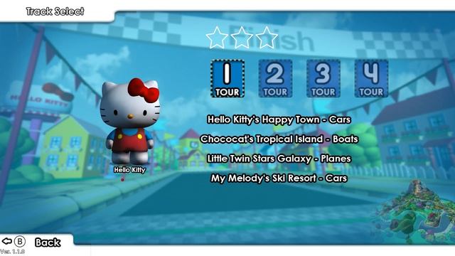 Hello Kitty and Sanrio Friends Racing gameplay walkthrough
