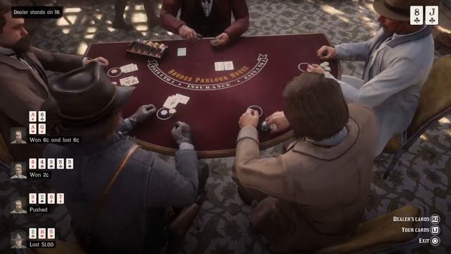 Let's Play Red Dead Redemption 2 - 040 - Blackjack
