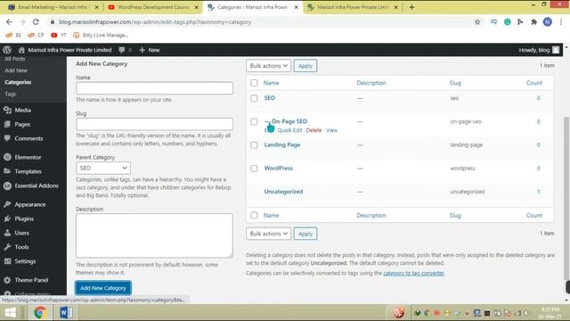 How to Add a Category in the WordPress Menu | WordPress Development Course