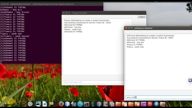 Chat Application in java using javafx