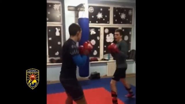 Макеевка, кикбоксинг, тренировка (январь 2019)